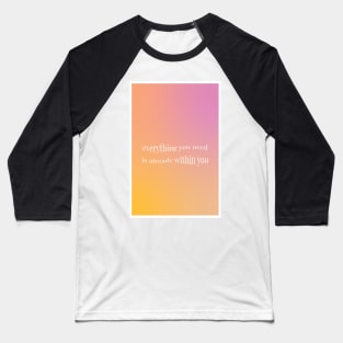 Aura Aesthetic Affirmation Baseball T-Shirt